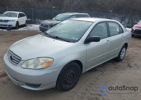 2003 Toyota Corolla Le from USA, damaged, VIN JTDBR32E730011316
